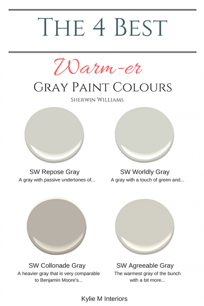 Warmer Grey colors from Sherwin Williams